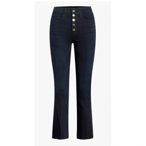 Joe's Jeans The Callie / Dark Navy High-Rise Button-Fly Flare Jeans